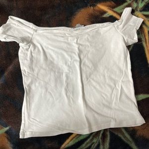 White off the shoulder top